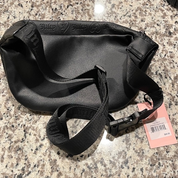 NWT Juicy Couture liquorice Upgrade U Black Waist Bag - Picture 3 of 5